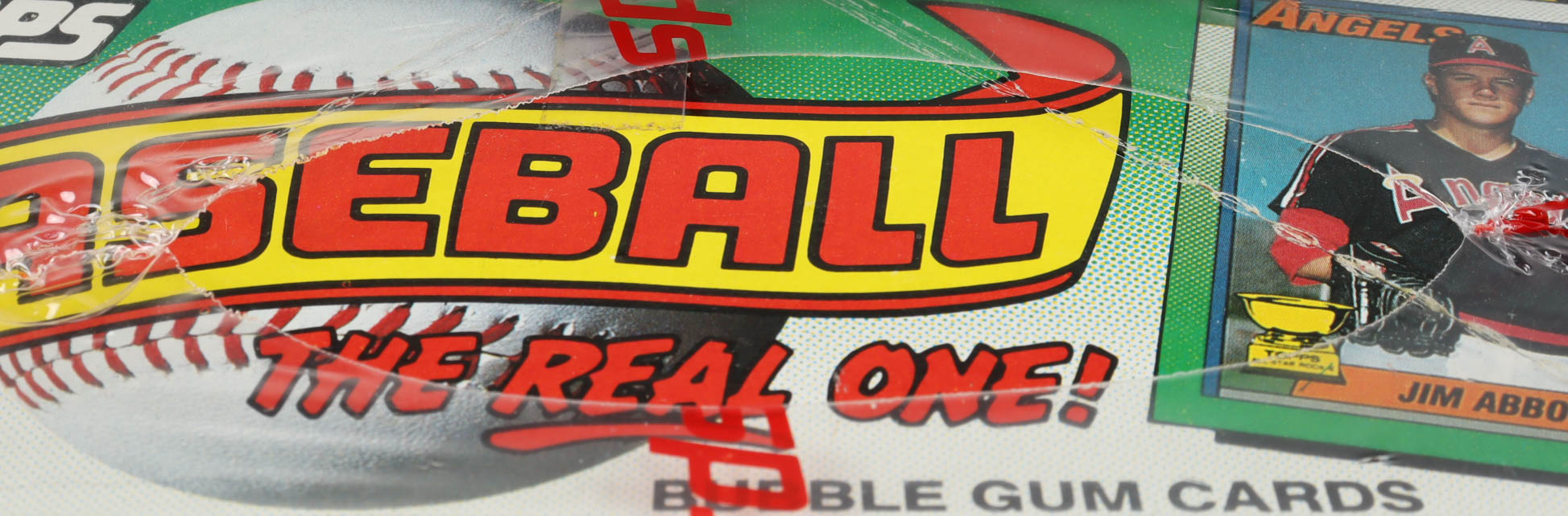 1990 Topps "The Real One" Bubble Gum Baseball Cards Box with (36) Packs (See Description) at PristineAuction.com 1990 Topps "The Real One" Bubble Gum Baseball Cards Box with (36) Packs (See Description) at PristineAuction.com