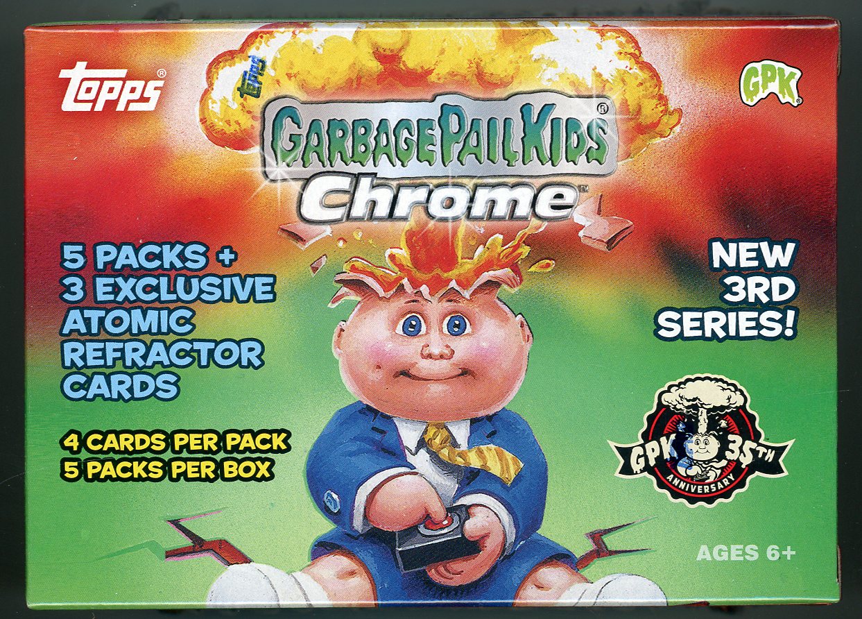 2020 Garbage Pail Kids Chrome Series 3 - 35th Anniversary Blaster Box with (5) Packs at PristineAuction.com 2020 Garbage Pail Kids Chrome Series 3 - 35th Anniversary Blaster Box with (5) Packs at PristineAuction.com