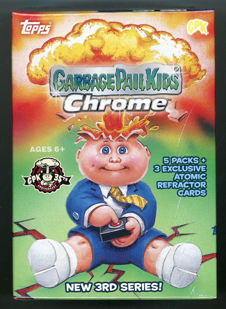 2020 Garbage Pail Kids Chrome Series 3 - 35th Anniversary Blaster Box with (5) Packs at PristineAuction.com 2020 Garbage Pail Kids Chrome Series 3 - 35th Anniversary Blaster Box with (5) Packs at PristineAuction.com