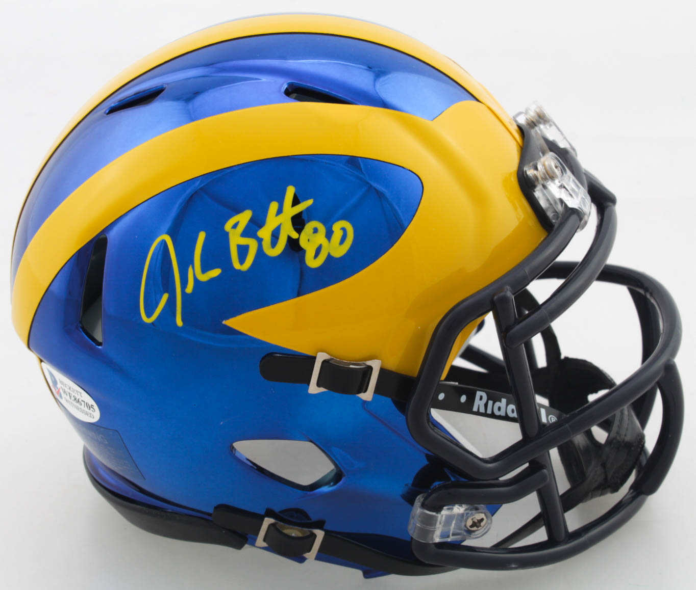 Jake Butt Signed Michigan Wolverines Chrome Speed Mini Helmet (Beckett COA) at PristineAuction.com Jake Butt Signed Michigan Wolverines Chrome Speed Mini Helmet (Beckett COA) at PristineAuction.com