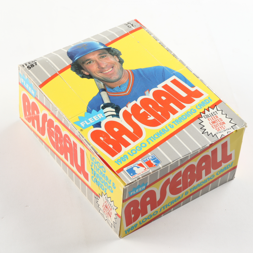 1989 Fleer Baseball Box of (36) Wax Packs (See Description) Pristine