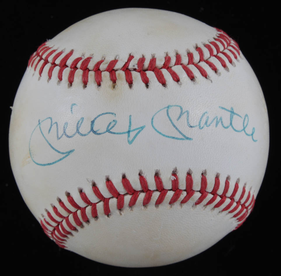 Mickey Mantle Signed OAL Baseball with Yankees 1961 Champions Display Case (PSA Hologram) (See Description) at PristineAuction.com Mickey Mantle Signed OAL Baseball with Yankees 1961 Champions Display Case (PSA Hologram) (See Description) at PristineAuction.com