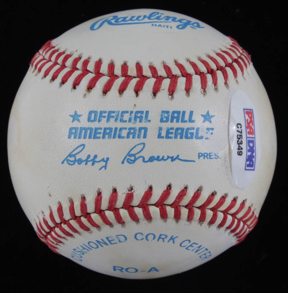 Mickey Mantle Signed OAL Baseball with Yankees 1961 Champions Display Case (PSA Hologram) (See Description) at PristineAuction.com Mickey Mantle Signed OAL Baseball with Yankees 1961 Champions Display Case (PSA Hologram) (See Description) at PristineAuction.com