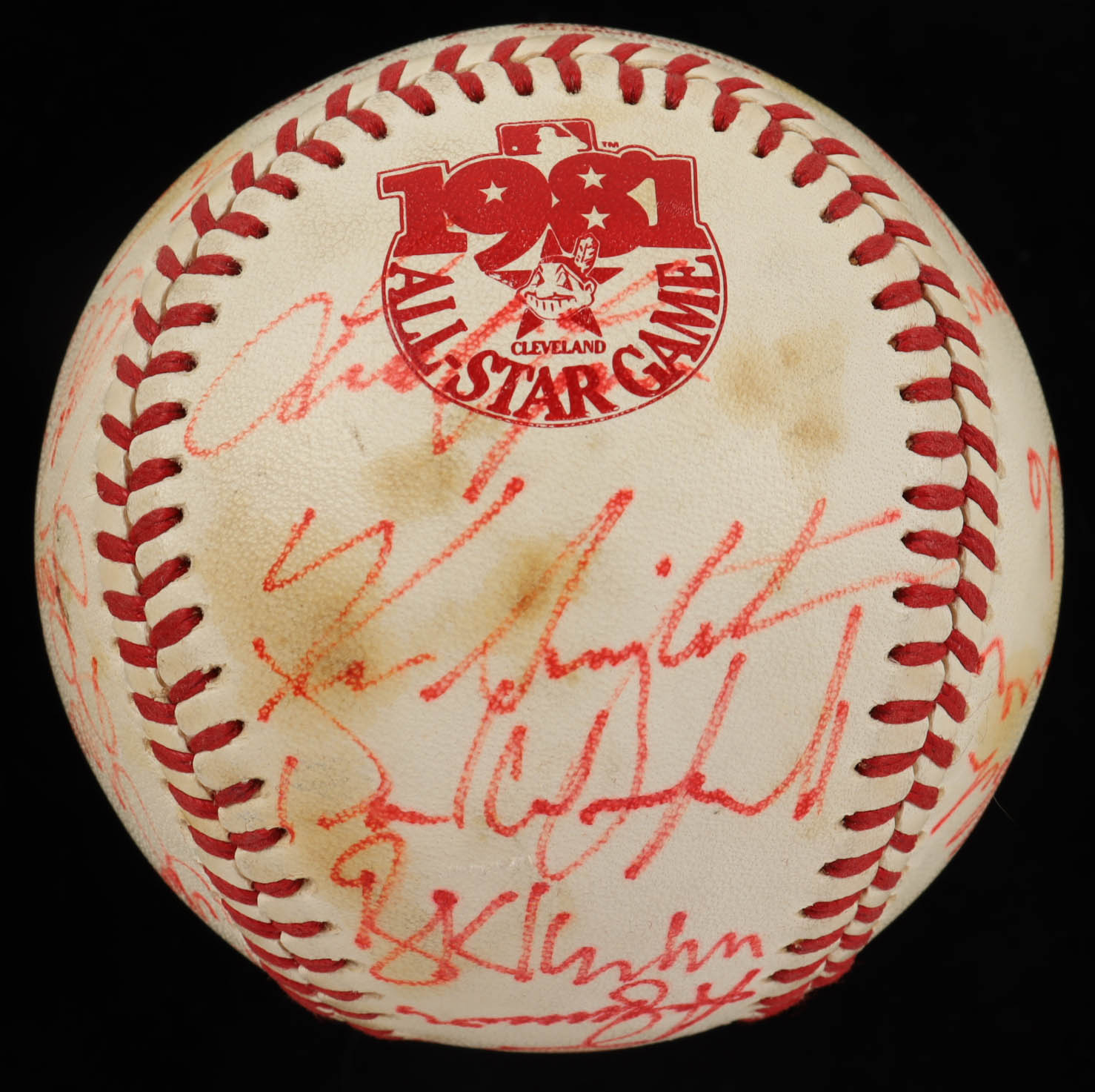 1981 All-Star Game Baseball Team-Signed by (22) with Goose Gossage, Eddie Murray, Gary Carter, Ted Simmons, Mike Schmidt (Beckett LOA) at PristineAuction.com 1981 All-Star Game Baseball Team-Signed by (22) with Goose Gossage, Eddie Murray, Gary Carter, Ted Simmons, Mike Schmidt (Beckett LOA) at PristineAuction.com