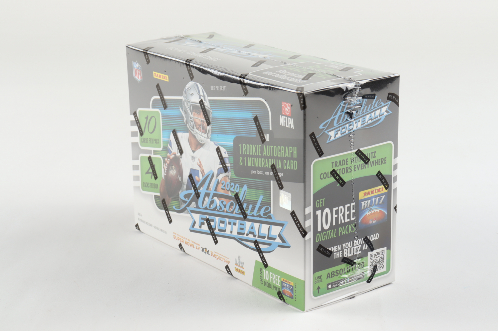 2020 Panini Absolute Football Mega Box with (4) Packs Pristine Auction