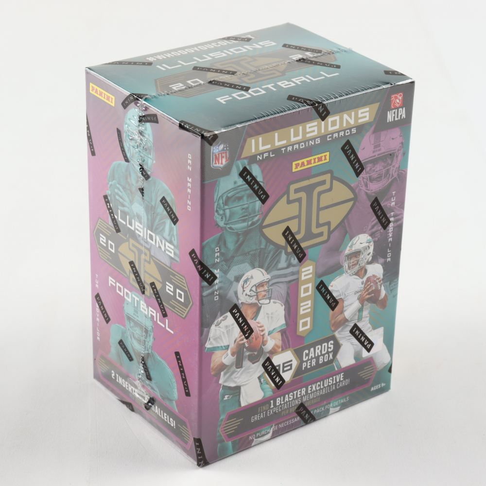 2020 Panini Illusions Football Blaster Box With 6 Packs Pristine 2020-panini-illusions-football-blaster-box-with-6-packs-pristine