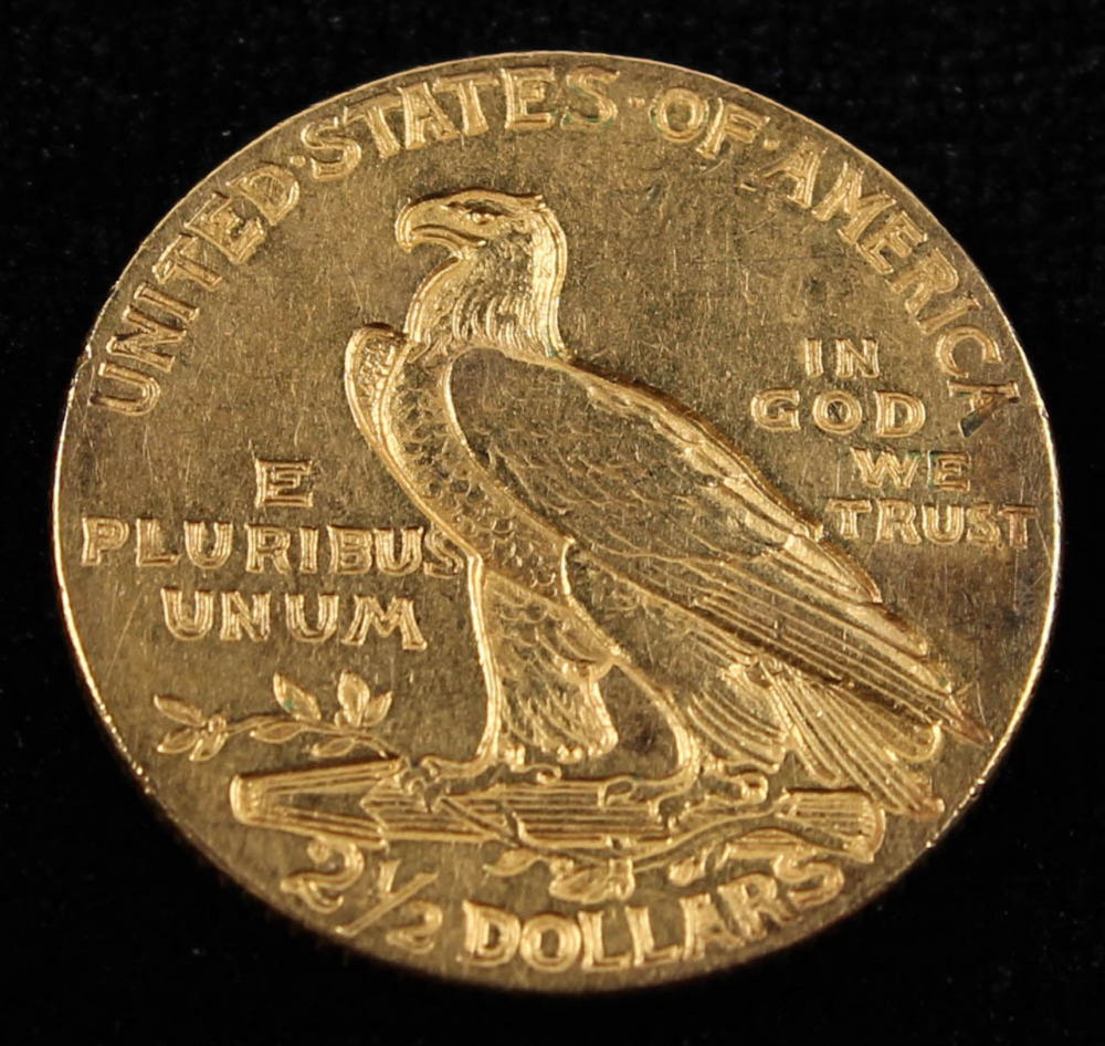 1908 $2.50 Indian Head Quarter Eagle Gold Coin at PristineAuction.com 1908 $2.50 Indian Head Quarter Eagle Gold Coin at PristineAuction.com