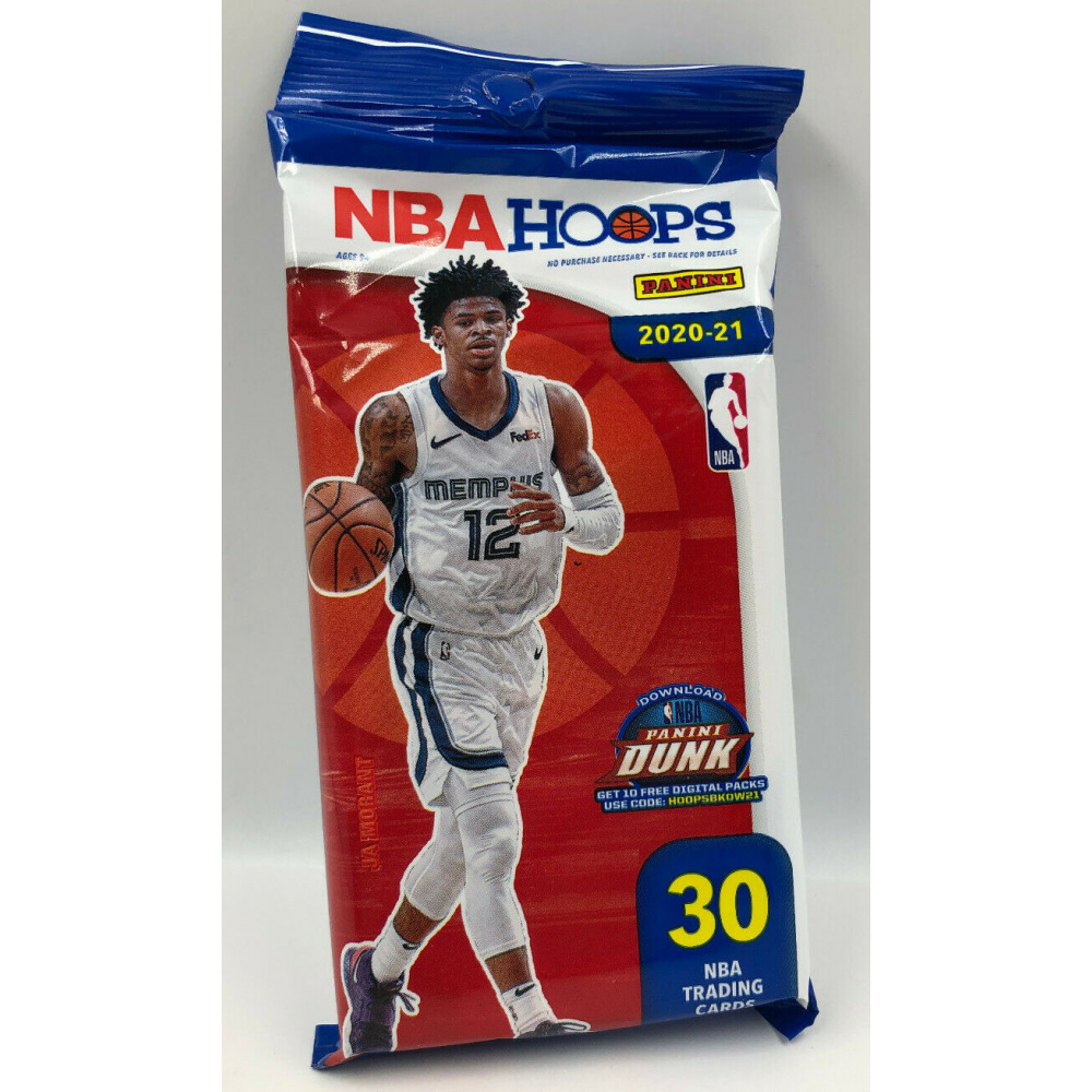 2020-21 NBA Hoops Basketball Cello Fat Pack with (30) Cards at PristineAuction.com