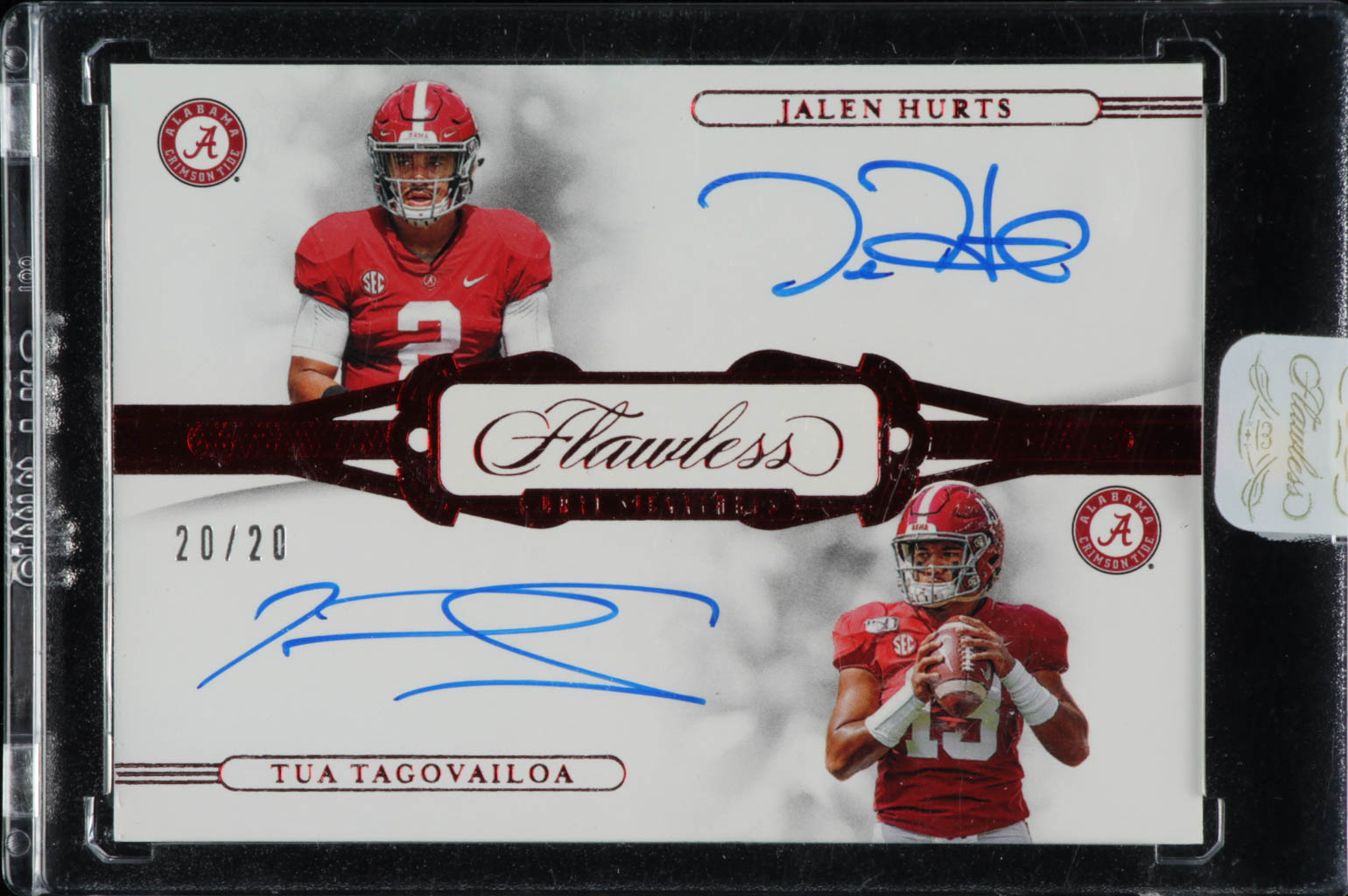 Jalen Hurts / Tua Tagovailoa 2020 Panini Flawless Collegiate Rookie ...