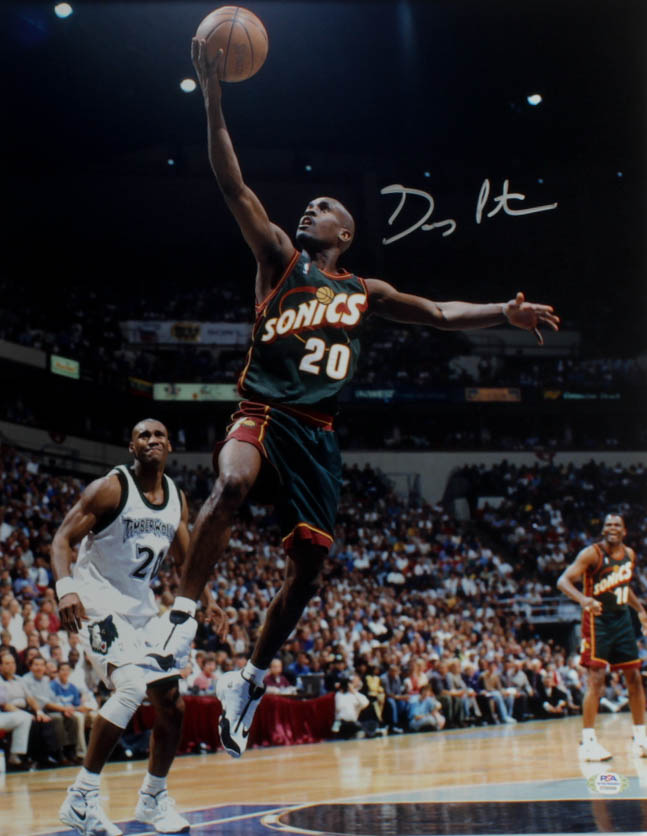 Gary Payton Signed SuperSonics 16x20 Photo (PSA) at PristineAuction.com Gary Payton Signed SuperSonics 16x20 Photo (PSA) at PristineAuction.com