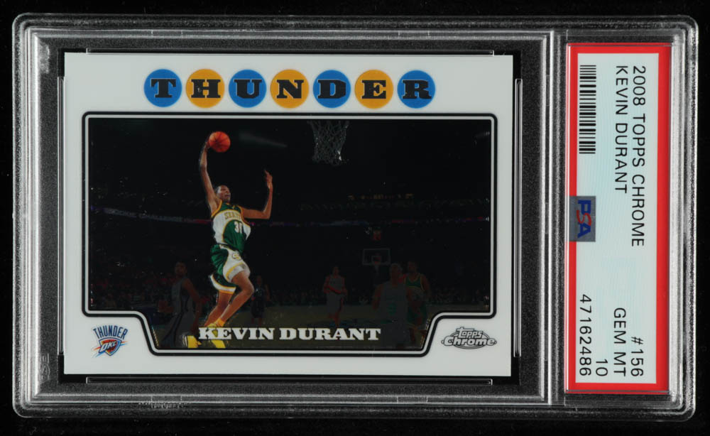 Kevin Durant 2008-09 Topps Chrome #156 (PSA 10) at PristineAuction.com Kevin Durant 2008-09 Topps Chrome #156 (PSA 10) at PristineAuction.com