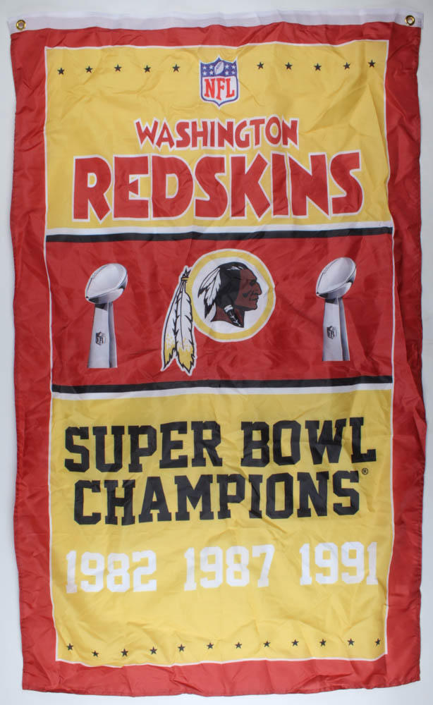 Redskins Super Bowl Champions 36x59 Banner at PristineAuction.com Redskins Super Bowl Champions 36x59 Banner at PristineAuction.com