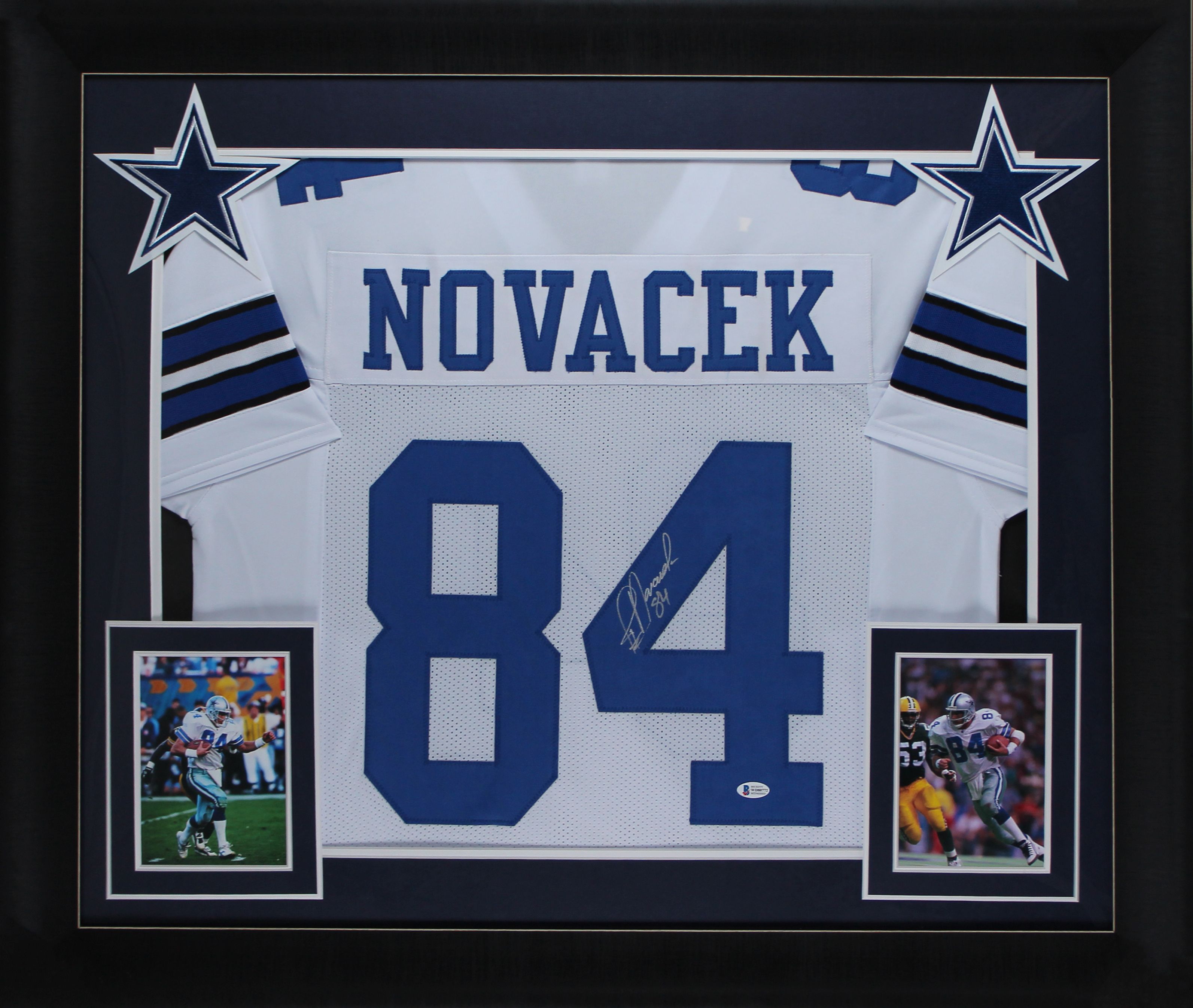 Jay Novacek Signed Custom Framed Jersey Display (Beckett) at PristineAuction.com Jay Novacek Signed Custom Framed Jersey Display (Beckett) at PristineAuction.com
