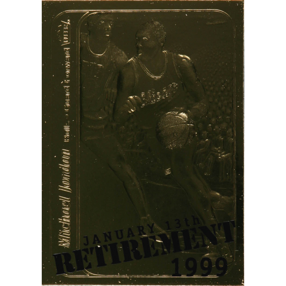 michael jordan 23kt gold card 1995