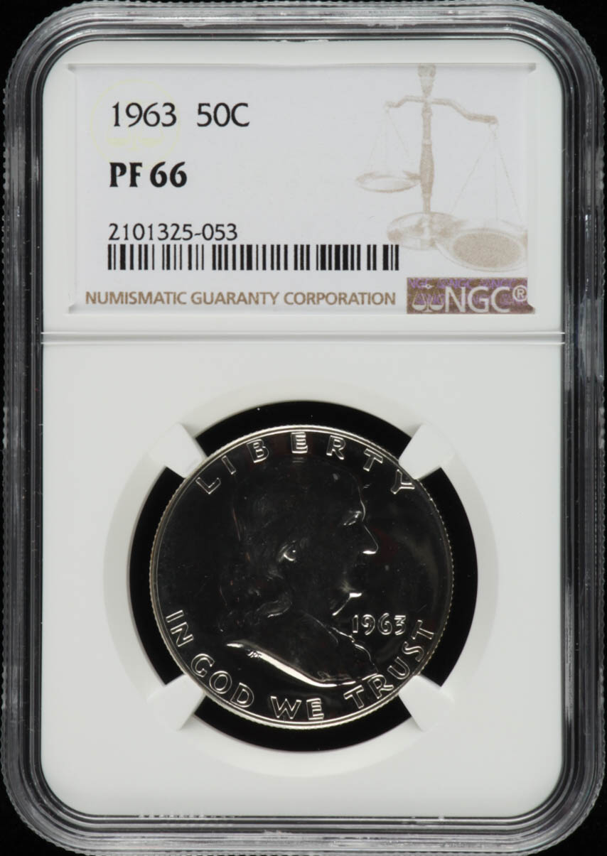 1963 Franklin Half Dollar (NGC PF66) at PristineAuction.com 1963 Franklin Half Dollar (NGC PF66) at PristineAuction.com