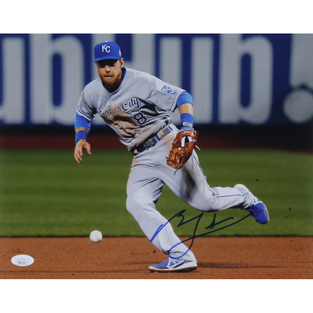 Ben Zobrist Signed Royals 11x14 Photo (JSA COA) Pristine Auction