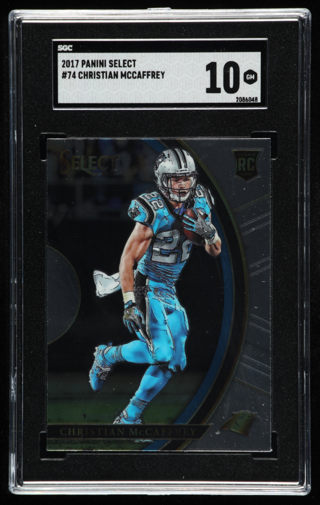 Christian McCaffrey 2017 Panini Select #74 RC (SGC 10)