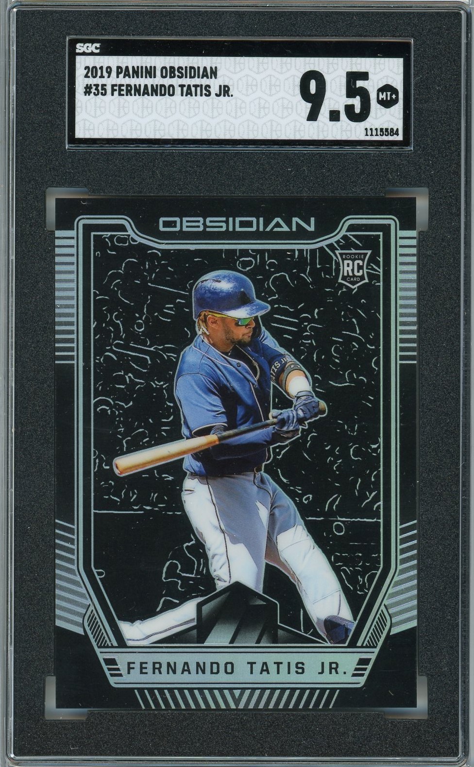 Fernando Tatis Jr. 2019 Panini Obsidian #35 RC (SGC 9.5) at PristineAuction.com Fernando Tatis Jr. 2019 Panini Obsidian #35 RC (SGC 9.5) at PristineAuction.com