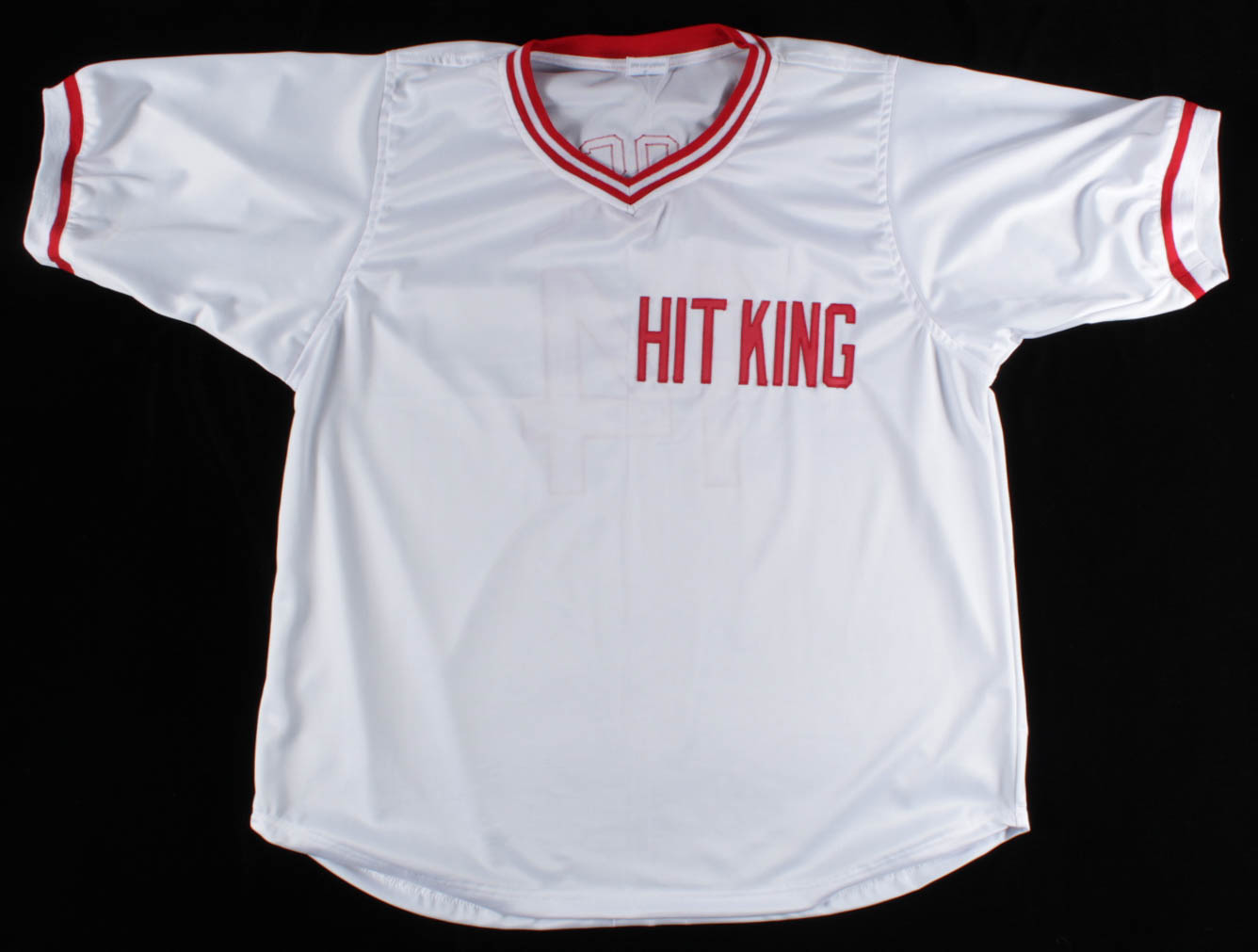 Pete Rose Signed Jersey Inscribed "4256" (Fiterman Sports Hologram) at PristineAuction.com Pete Rose Signed Jersey Inscribed "4256" (Fiterman Sports Hologram) at PristineAuction.com