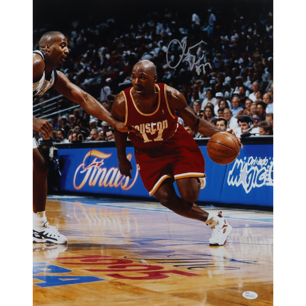 Mario Elie Signed Rockets 16x20 Photo (JSA COA (See Description