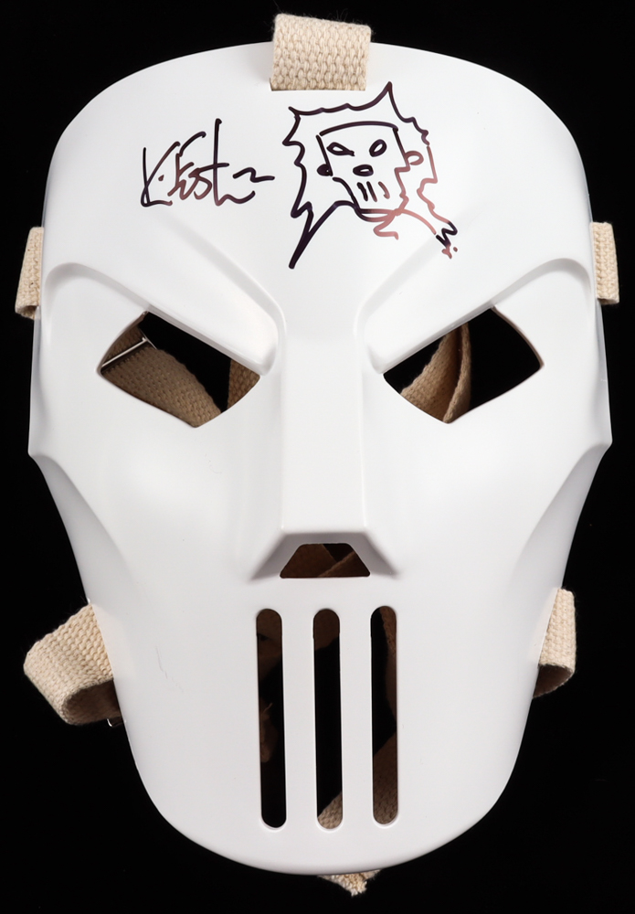 Kevin Eastman Signed TMNT "Casey Jones" Full-Size Mask with Hand-Drawn Sketch (Beckett COA) at PristineAuction.com Kevin Eastman Signed TMNT "Casey Jones" Full-Size Mask with Hand-Drawn Sketch (Beckett COA) at PristineAuction.com
