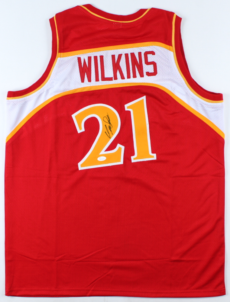 Dominique Wilkins Signed Jersey (JSA COA) at PristineAuction.com Dominique Wilkins Signed Jersey (JSA COA) at PristineAuction.com