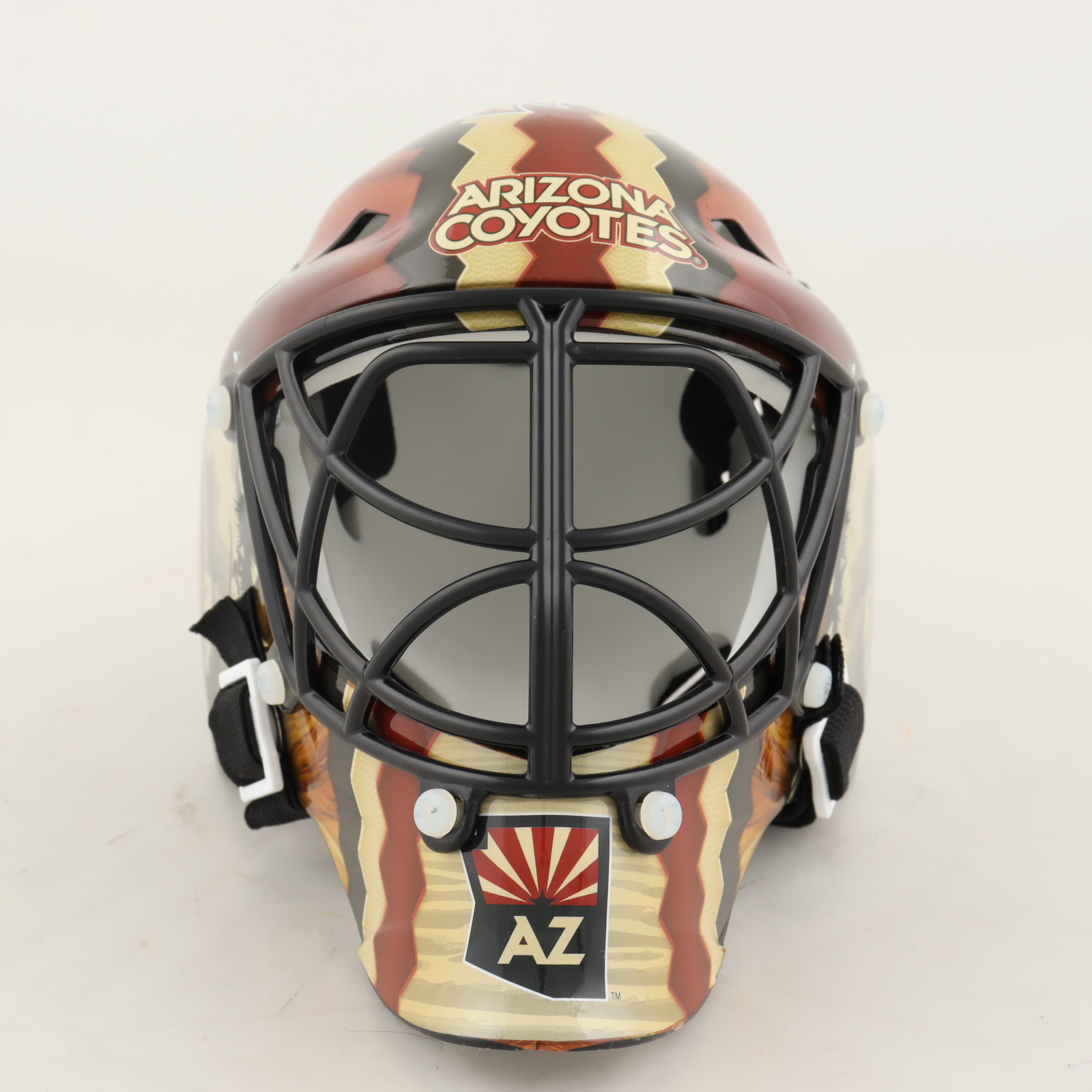 Darcy Kuemper Signed Coyotes Mini Goalie Mask (Fanatics Hologram) at PristineAuction.com Darcy Kuemper Signed Coyotes Mini Goalie Mask (Fanatics Hologram) at PristineAuction.com