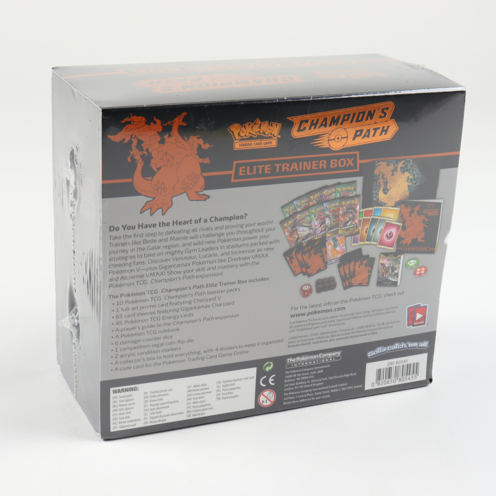 Pokemon Champion's Path Elite Trainer Box with (10) Booster Packs (See