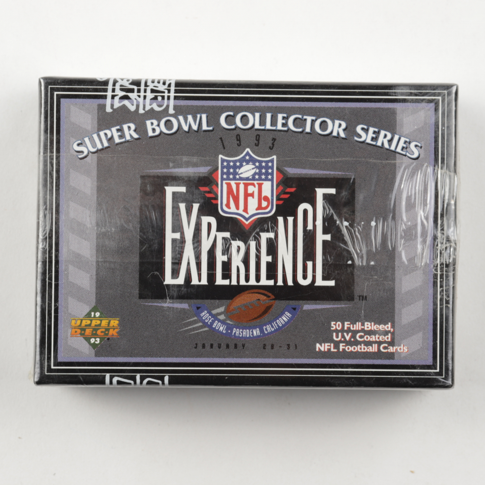 1993 Upper Deck NFL Super Bowl Experience Collectors Complete Set of (50) Football Cards With Bart Starr, Joe Montana & Roger Staubach