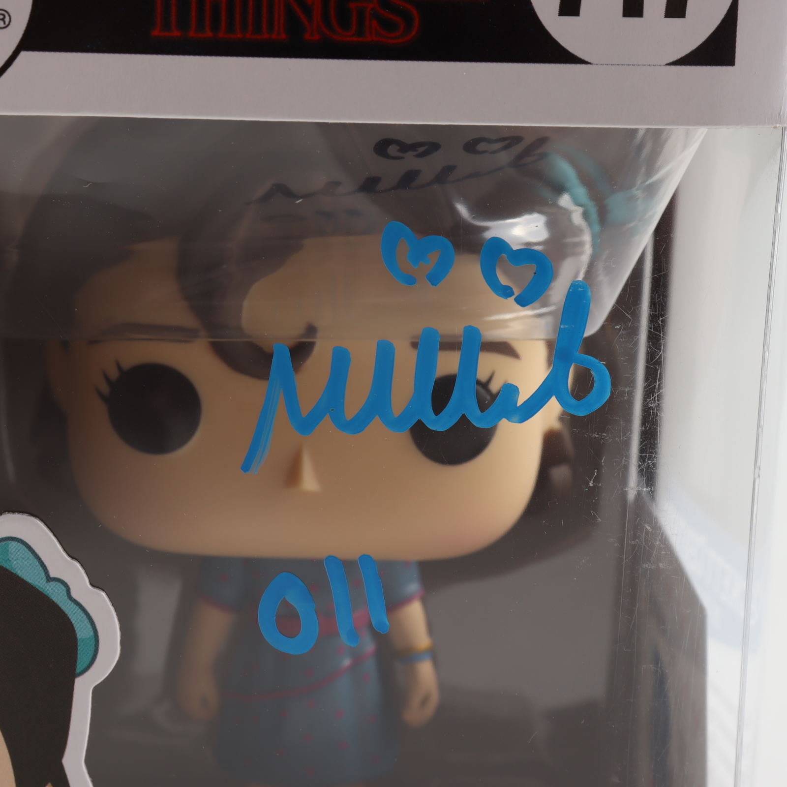Millie Bobby Brown Signed "Stranger Things" #717 Eleven (Snowball Dance) Funko Pop! Vinyl Figure Inscribed "011" (Beckett COA) at PristineAuction.com Millie Bobby Brown Signed "Stranger Things" #717 Eleven (Snowball Dance) Funko Pop! Vinyl Figure Inscribed "011" (Beckett COA) at PristineAuction.com