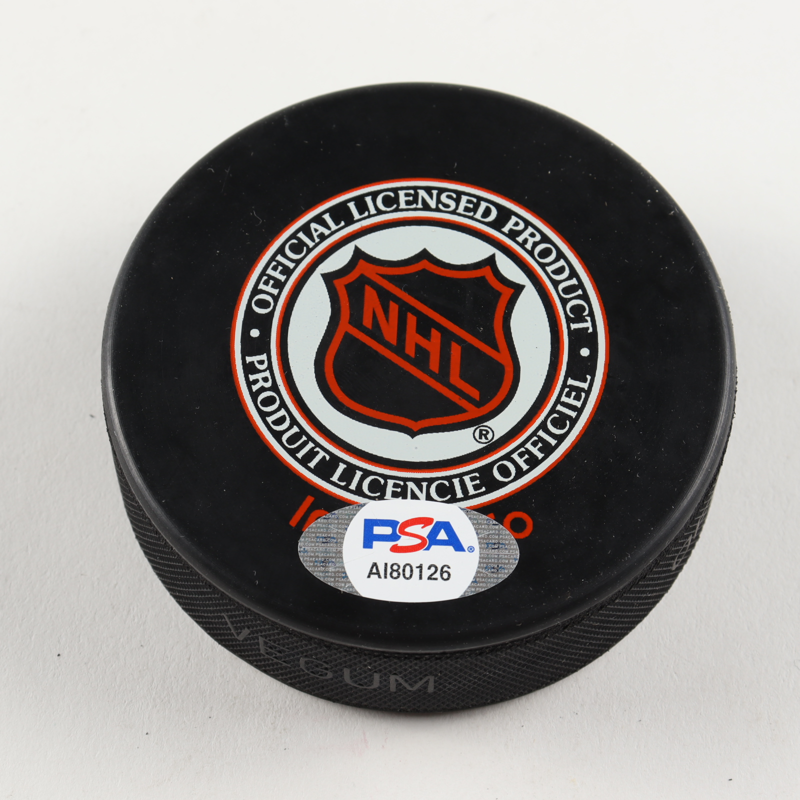 Ted Lindsay Signed Red Wings Logo Hockey Puck (PSA Hologram) at PristineAuction.com Ted Lindsay Signed Red Wings Logo Hockey Puck (PSA Hologram) at PristineAuction.com