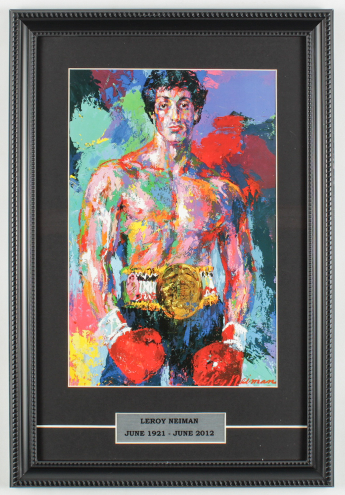 LeRoy Neiman "Rocky" 12x17 Custom Framed Print Display at PristineAuction.com LeRoy Neiman "Rocky" 12x17 Custom Framed Print Display at PristineAuction.com