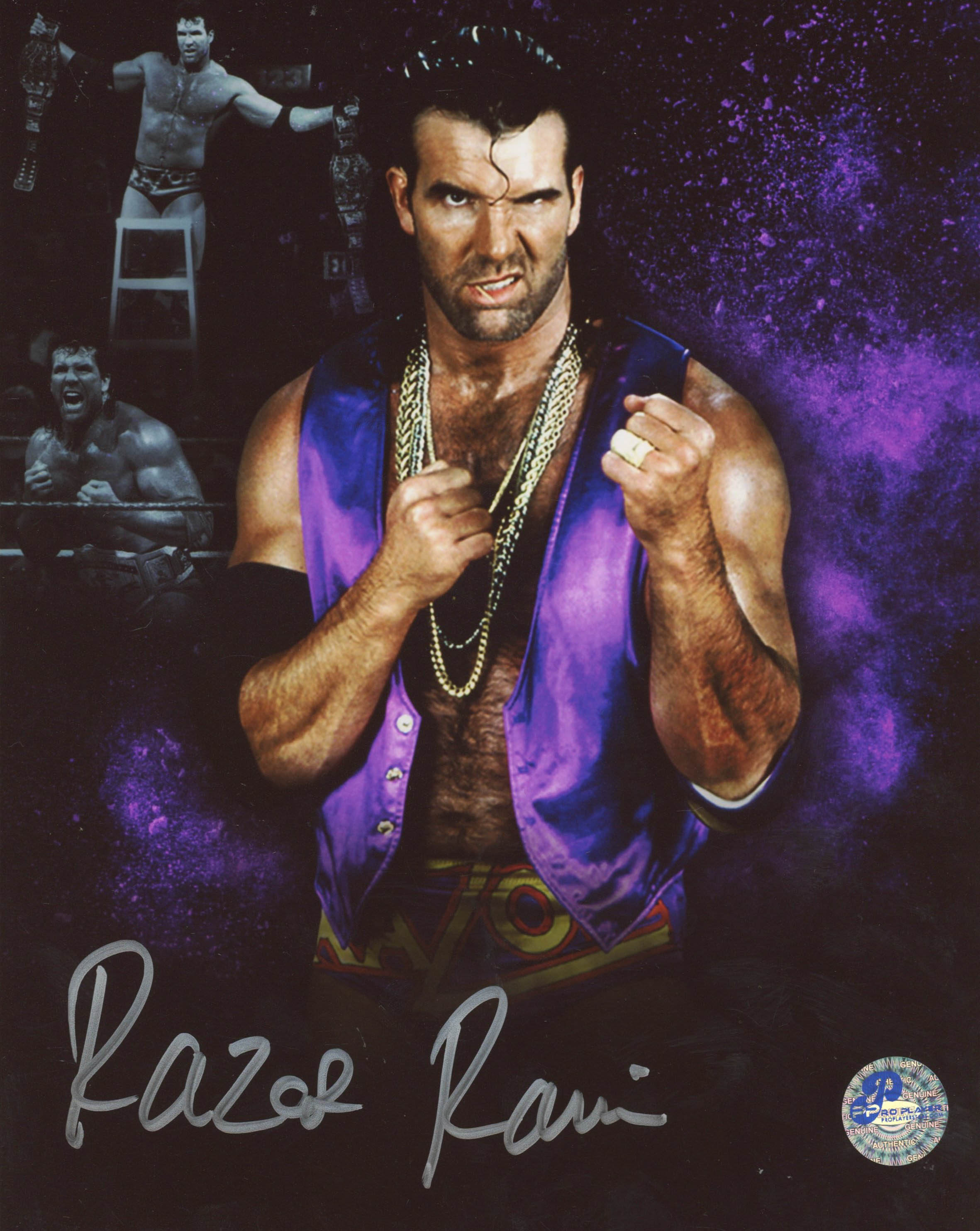 Wwe Razor Ramon Logo Razor Ramon Signed WWE 8x10 Photo (Pro Player Hologram) | Pristine Auction