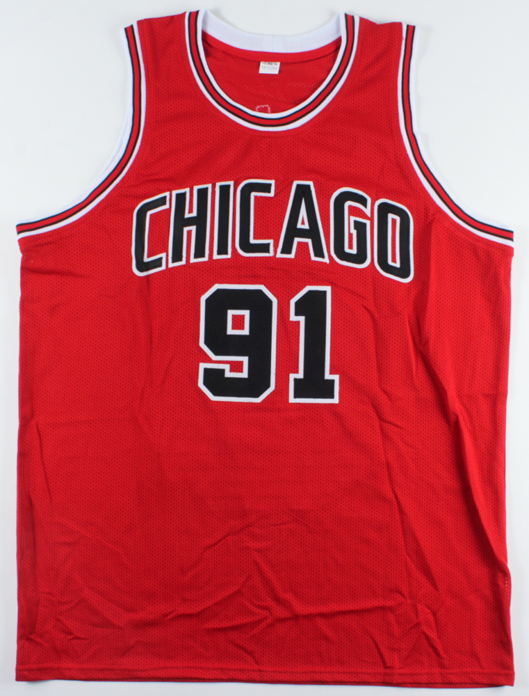 Dennis Rodman Signed Career Highlight Stat Jersey (JSA COA) at PristineAuction.com Dennis Rodman Signed Career Highlight Stat Jersey (JSA COA) at PristineAuction.com