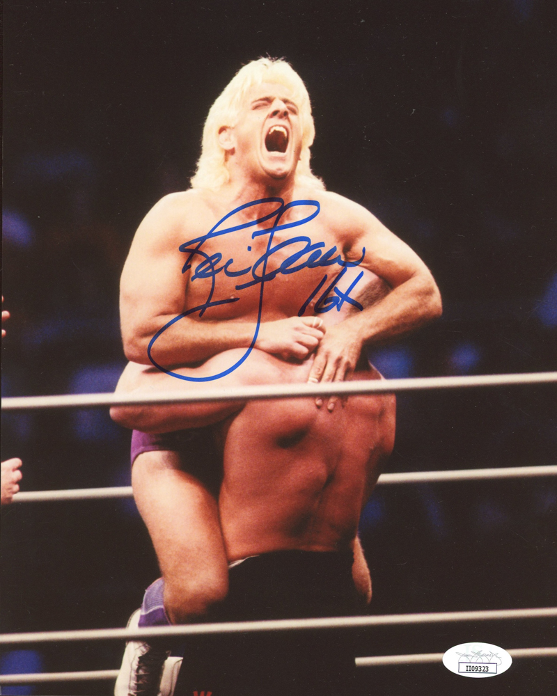 Ric Flair Signed WWE 8x10 Photo Inscribed "16x" (JSA) at PristineAuction.com Ric Flair Signed WWE 8x10 Photo Inscribed "16x" (JSA) at PristineAuction.com