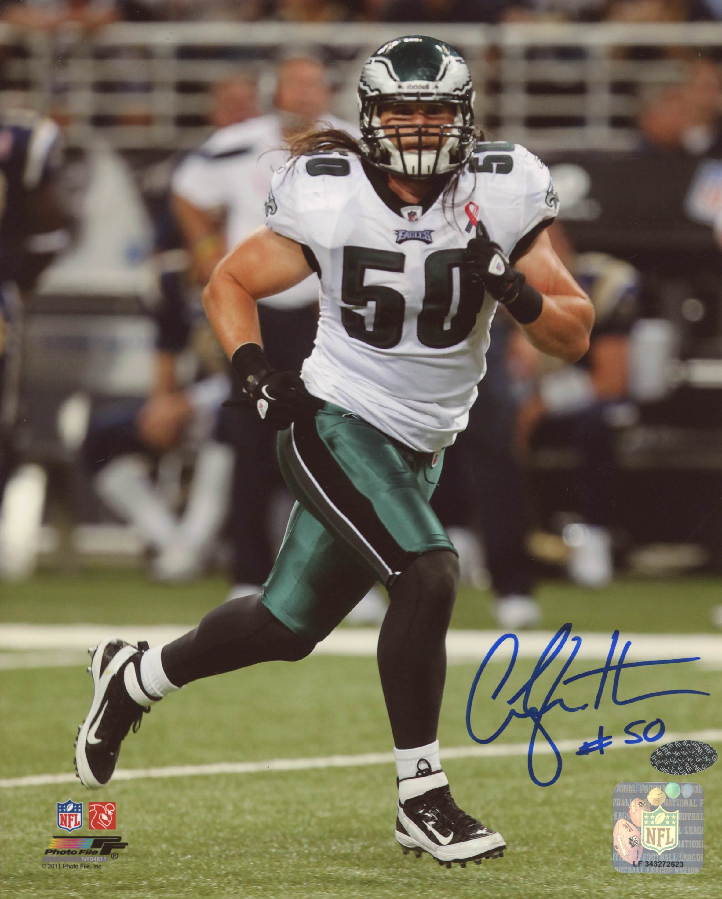 Casey Matthews Signed Eagles 8x10 Photo (The Sports Mix COA) at PristineAuction.com Casey Matthews Signed Eagles 8x10 Photo (The Sports Mix COA) at PristineAuction.com
