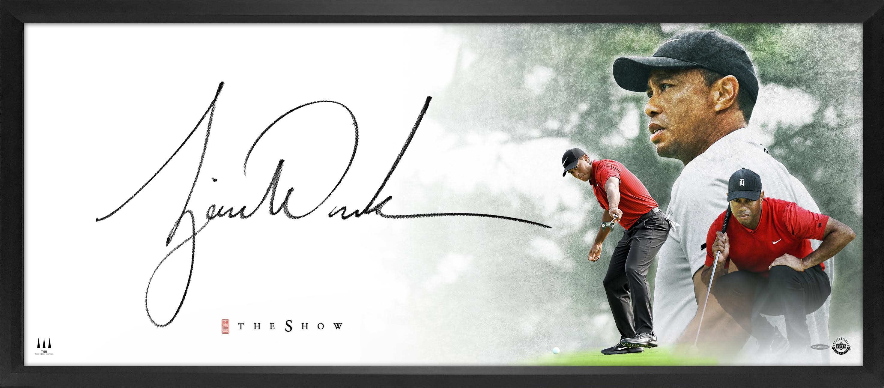Tiger Woods Signed "The Show" 18x44 Custom Framed Lithograph (UDA) at PristineAuction.com Tiger Woods Signed "The Show" 18x44 Custom Framed Lithograph (UDA) at PristineAuction.com