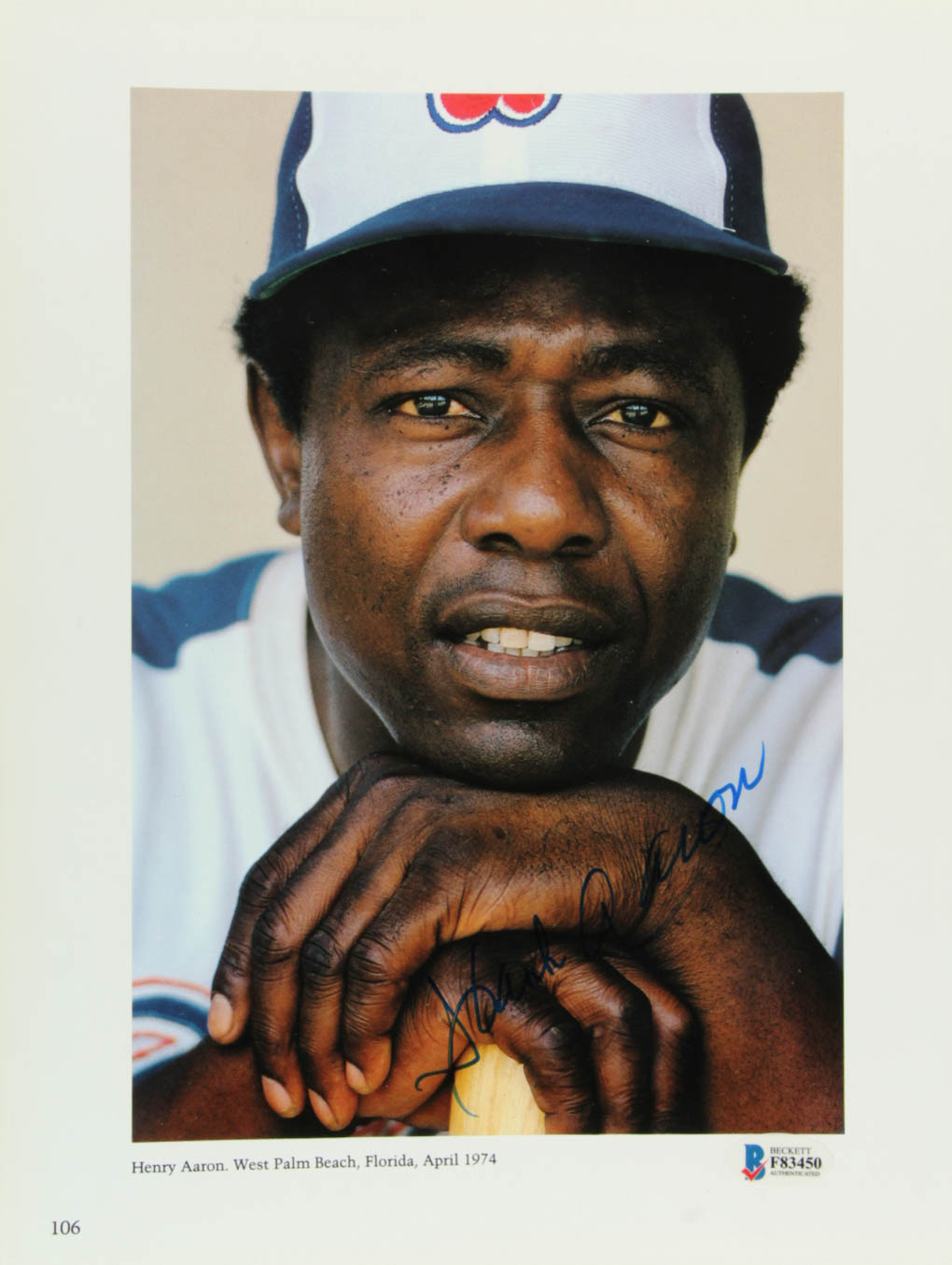Hank Aaron Signed Braves 8.75x11.75 Photo (Beckett COA) at PristineAuction.com Hank Aaron Signed Braves 8.75x11.75 Photo (Beckett COA) at PristineAuction.com