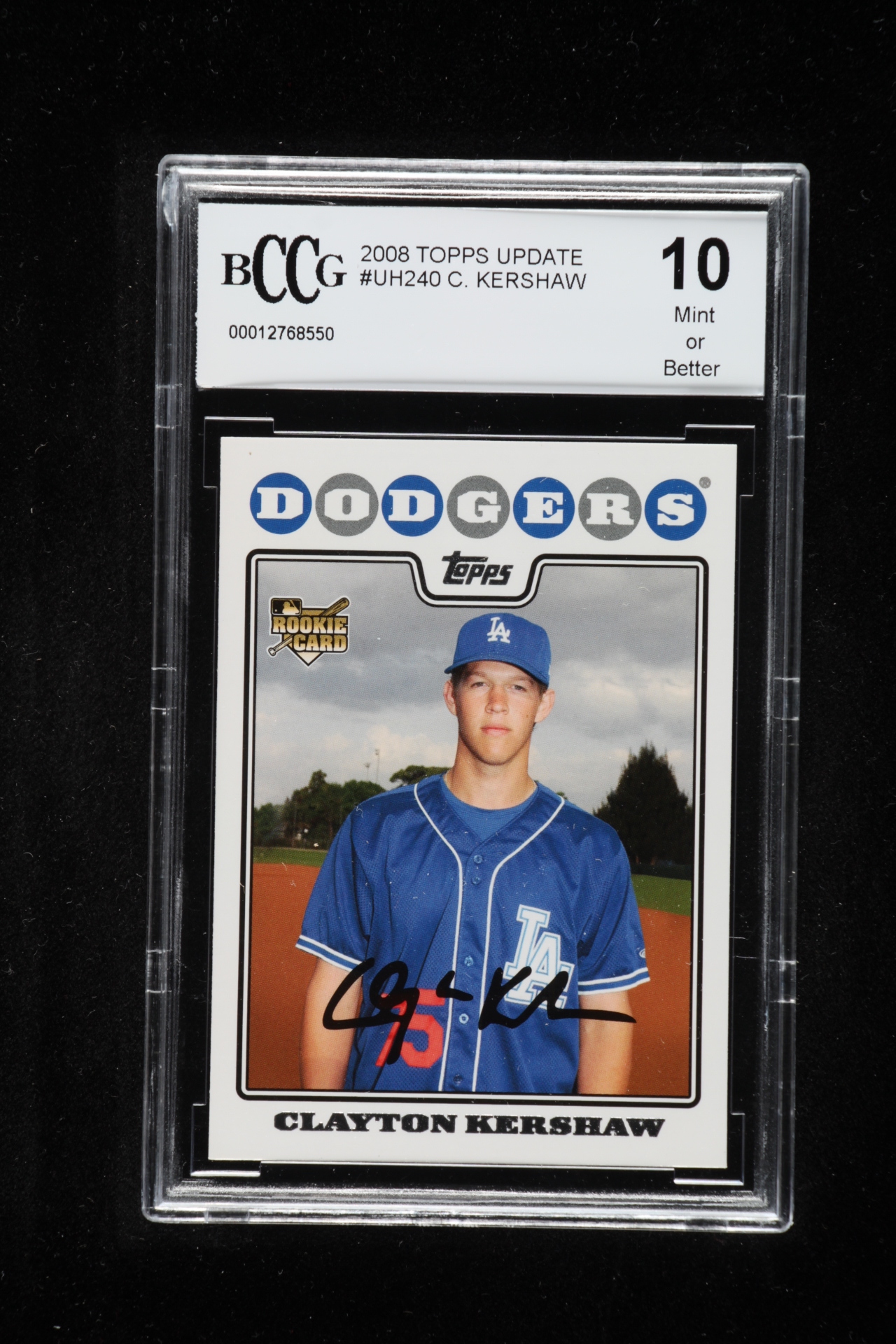 Clayton Kershaw 2008 Topps Update #UH240 RC (BCCG 10) at PristineAuction.com Clayton Kershaw 2008 Topps Update #UH240 RC (BCCG 10) at PristineAuction.com