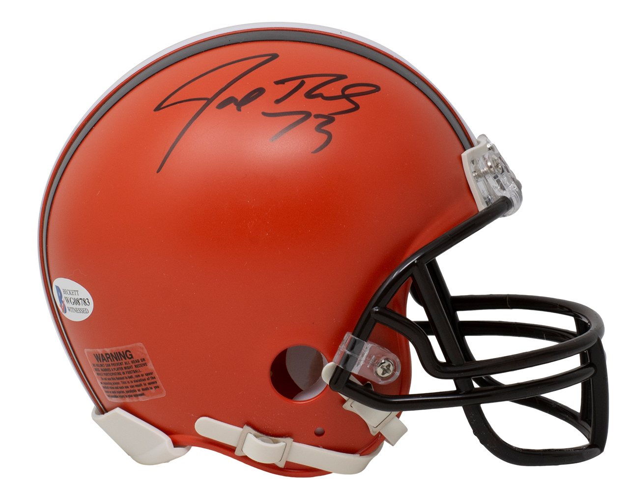 Joe Thomas Signed Browns Mini Helmet (Beckett COA) at PristineAuction.com Joe Thomas Signed Browns Mini Helmet (Beckett COA) at PristineAuction.com