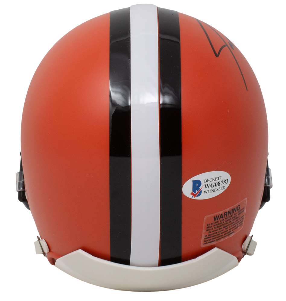 Joe Thomas Signed Browns Mini Helmet (Beckett COA) at PristineAuction.com Joe Thomas Signed Browns Mini Helmet (Beckett COA) at PristineAuction.com