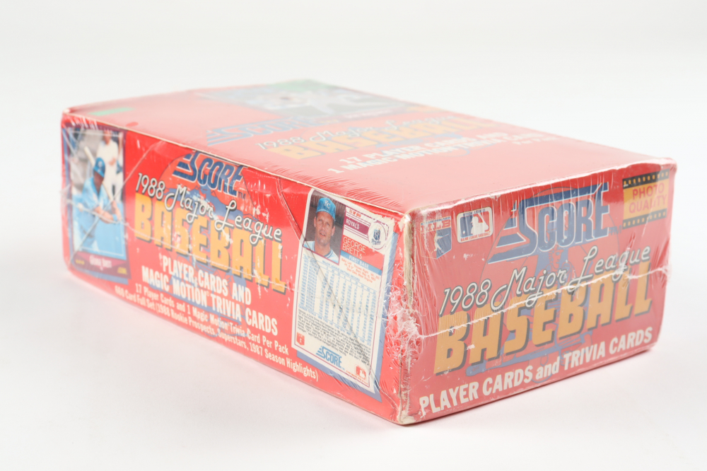 1988 Score Baseball Cards Box Of 36 Packs Pristine Auction 1988 Score Baseball Cards Box Of 36 Packs Pristine Auction
