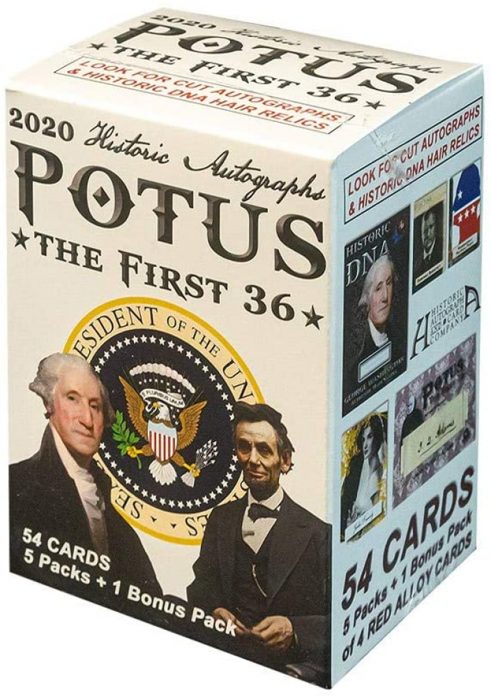 2020 Historic Autographs POTUS - The First 36 Blaster Box with (54) Cards at PristineAuction.com 2020 Historic Autographs POTUS - The First 36 Blaster Box with (54) Cards at PristineAuction.com