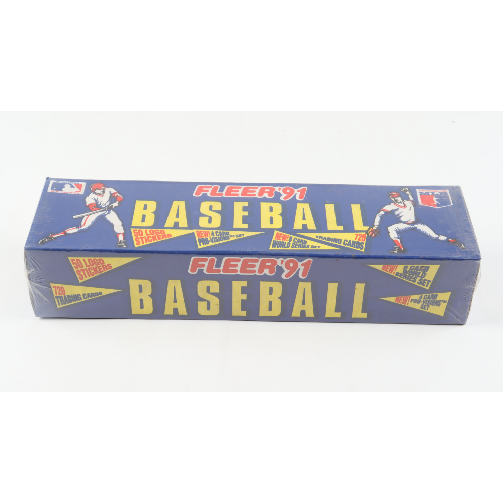 1991 Fleer Baseball Complete Set Box of (720) Cards Pristine Auction