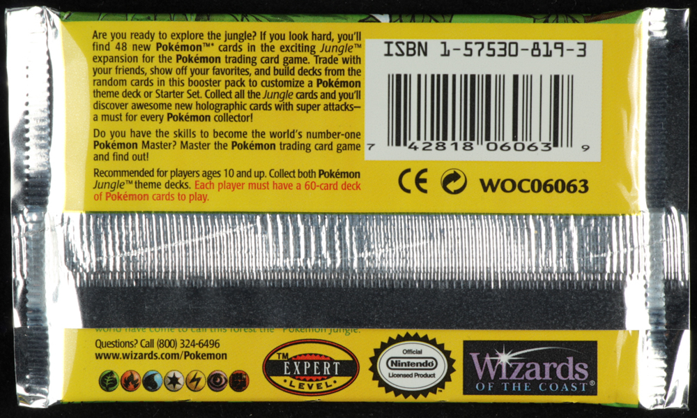 Pokemon Base Set Jungle Booster Pack with (11) Cards at PristineAuction.com Pokemon Base Set Jungle Booster Pack with (11) Cards at PristineAuction.com
