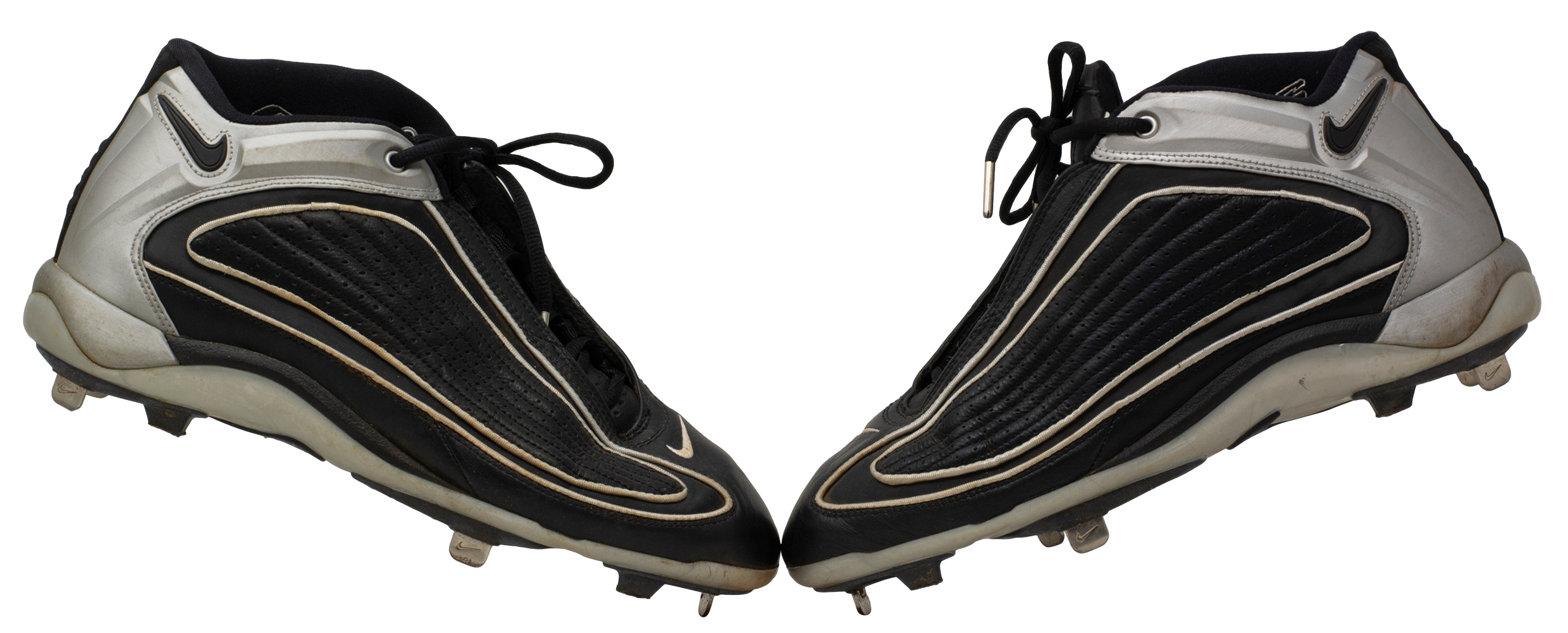 Ken Griffey Jr. Game-Used Pair of (2) Nike Baseball Cleats (Grey Flannel LOA) at PristineAuction.com Ken Griffey Jr. Game-Used Pair of (2) Nike Baseball Cleats (Grey Flannel LOA) at PristineAuction.com