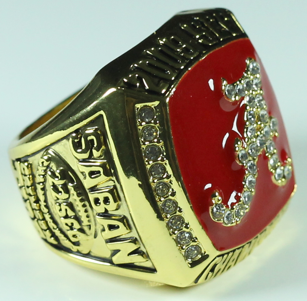 Nick Saban Alabama High Quality Replica 2009 SEC Championship Ring with Cherry Wood Display Box at PristineAuction.com Nick Saban Alabama High Quality Replica 2009 SEC Championship Ring with Cherry Wood Display Box at PristineAuction.com