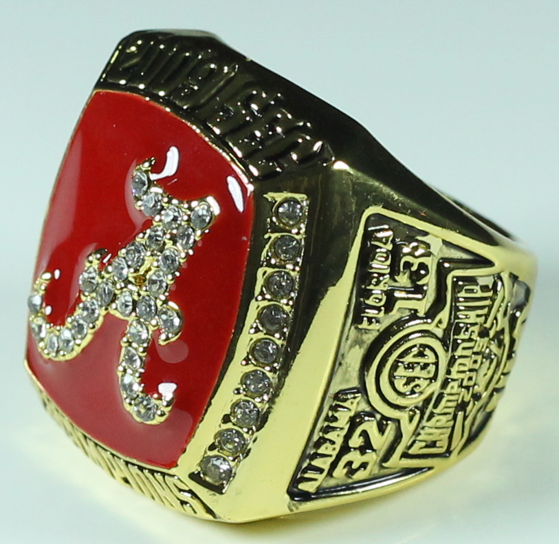 Nick Saban Alabama High Quality Replica 2009 SEC Championship Ring with Cherry Wood Display Box at PristineAuction.com Nick Saban Alabama High Quality Replica 2009 SEC Championship Ring with Cherry Wood Display Box at PristineAuction.com