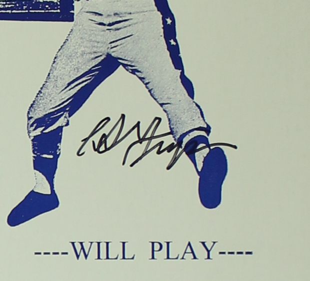 Eddie Feigner Signed 14x22 "The King and His Court" Softball Poster (PA LOA) at PristineAuction.com Eddie Feigner Signed 14x22 "The King and His Court" Softball Poster (PA LOA) at PristineAuction.com