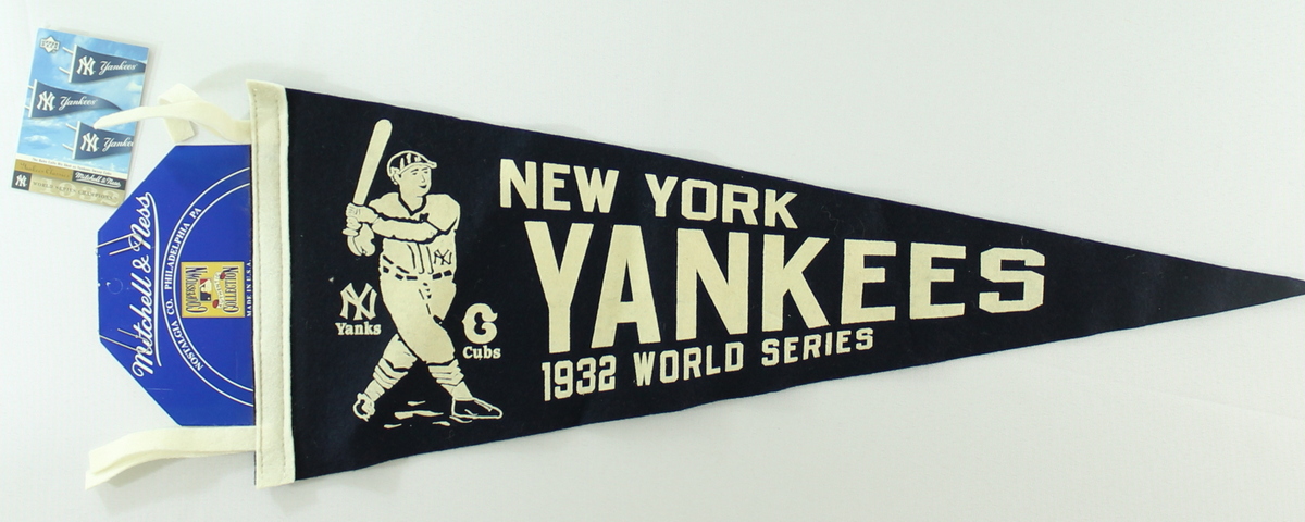 Reproduction 1932 World Series Yankees Pennant at PristineAuction.com Reproduction 1932 World Series Yankees Pennant at PristineAuction.com